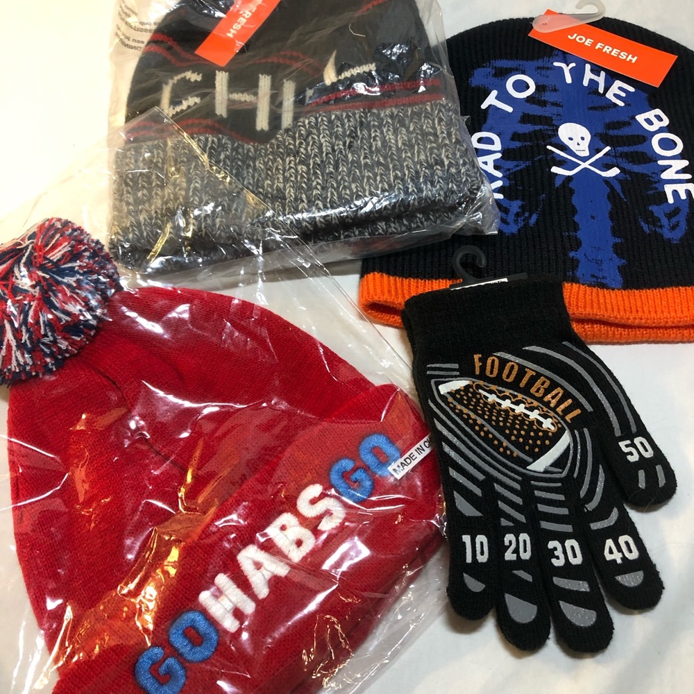 Last chance Boys L/XL NWT toques /beanie , Joe Fresh , Chill Out Rad to the Bone
